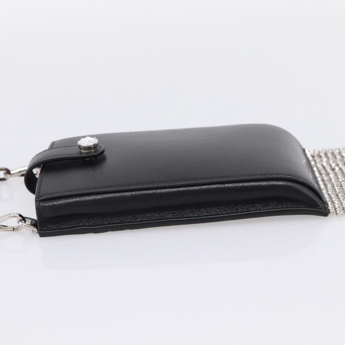 Miu Miu Shoulder Leather Black Leather Shoulder Bag Bag (Pre-Owned)