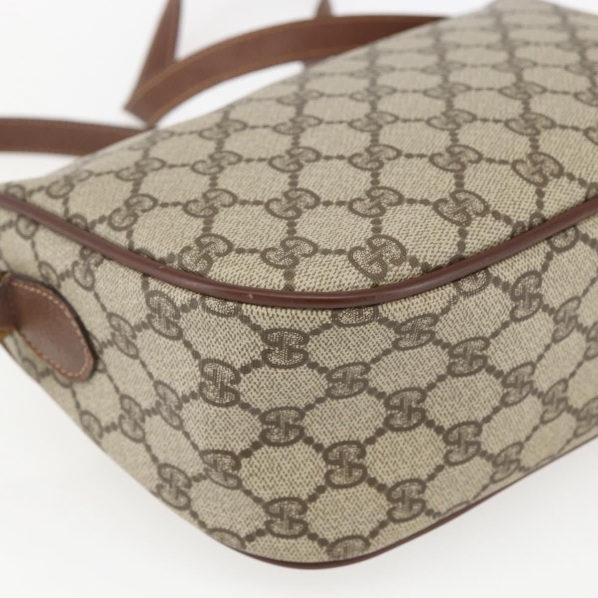 Gucci Vintage Web Gg Coated Canvas Beige Canvas Crossbody Bag Bag (Pre-Owned)