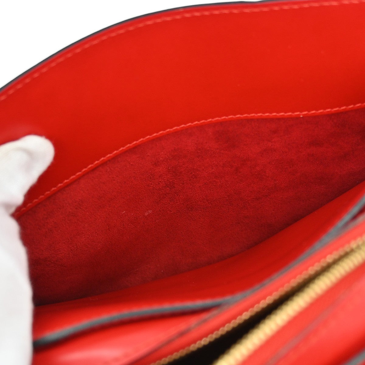 Louis Vuitton Pont Neuf Epi Leather Red Leather Handbag (Pre-Owned)