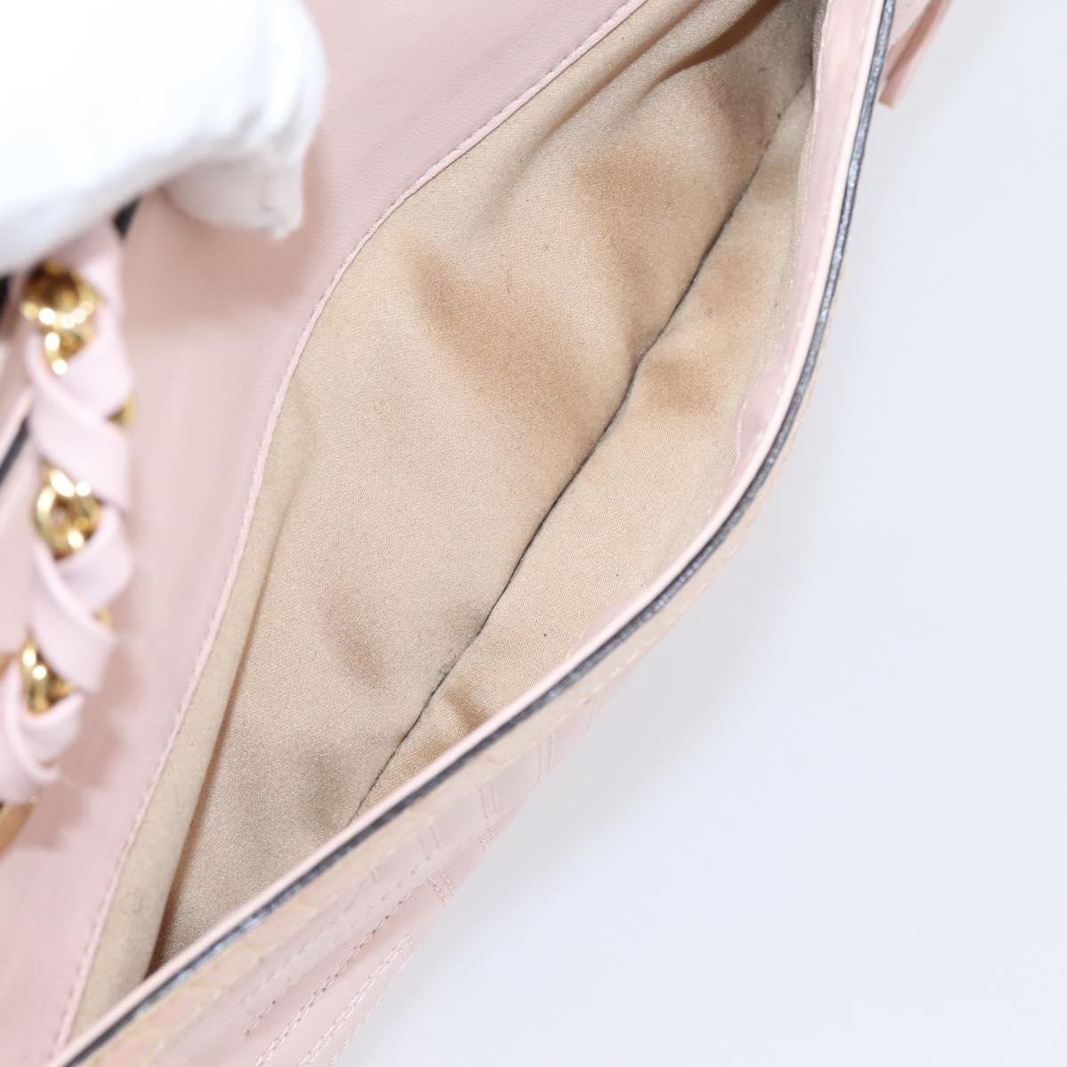 Versace Vintage Tote Leather Pink Leather Tote Bag Bag (Pre-Owned)