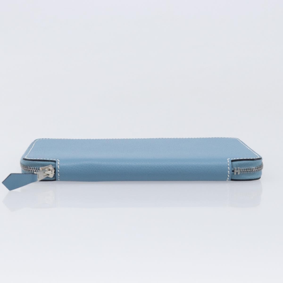 Hermes Vision Ii Agenda Epsom Blue Leather Wallets Accessory (Pre-Owned)
