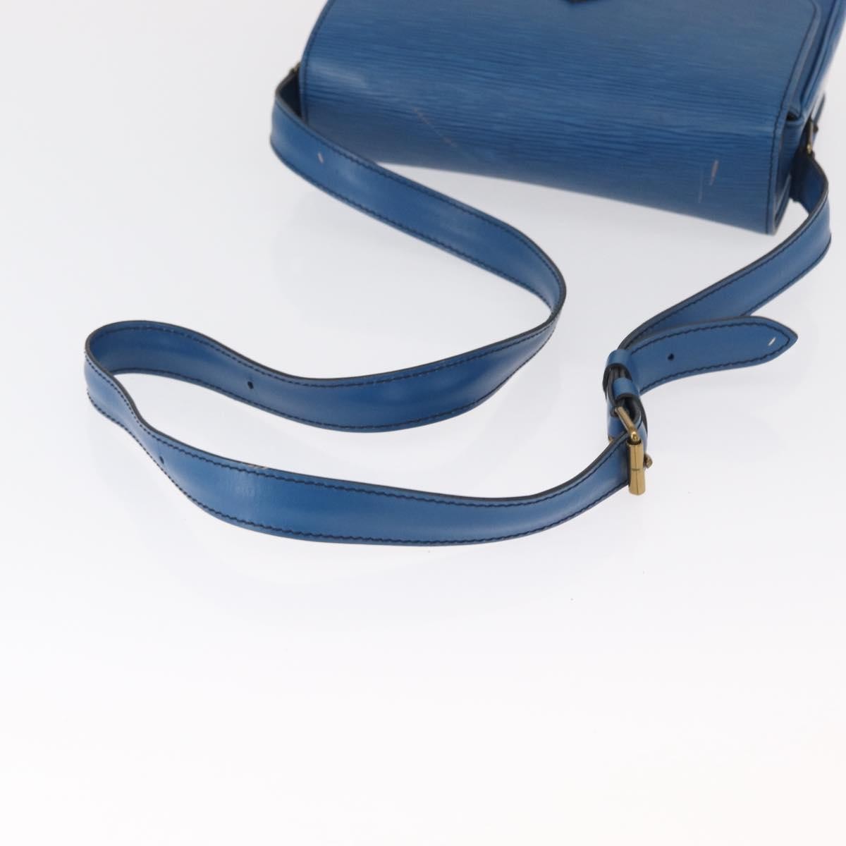 Louis Vuitton Cartouchiere Epi Leather Blue Leather Shoulder Bag Bag (Pre-Owned)