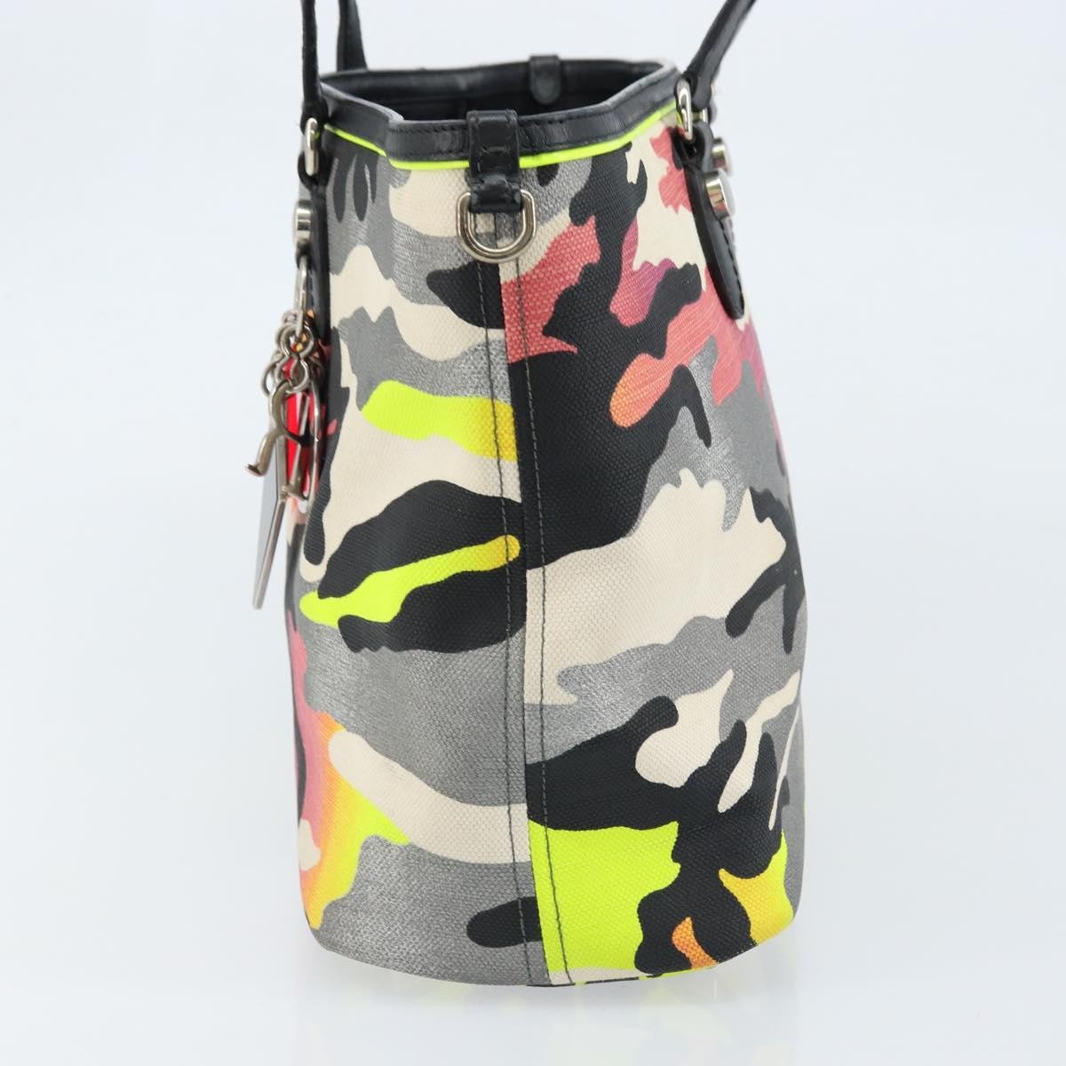 Christian Dior Open Limited Edition Anselm Reyle Camouflage Canvas Multicolour Canvas Tote Bag Bag (Pre-Owned)
