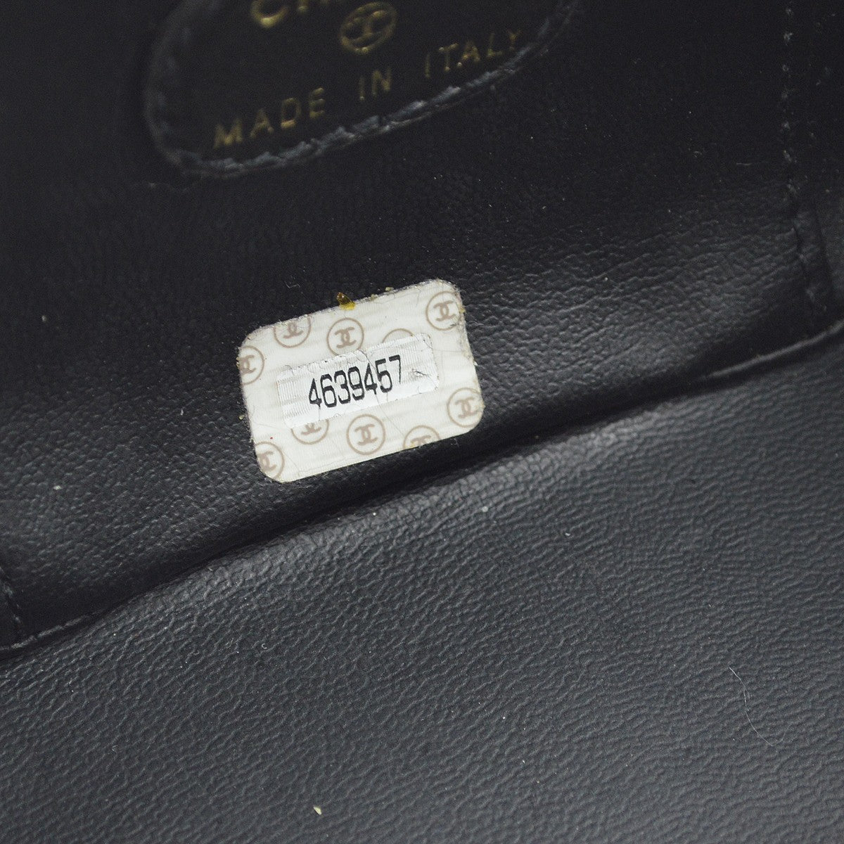 Chanel Vintage Timeless Cosmetic Case Caviar Black Leather Clutche & Pouche Bag (Pre-Owned)