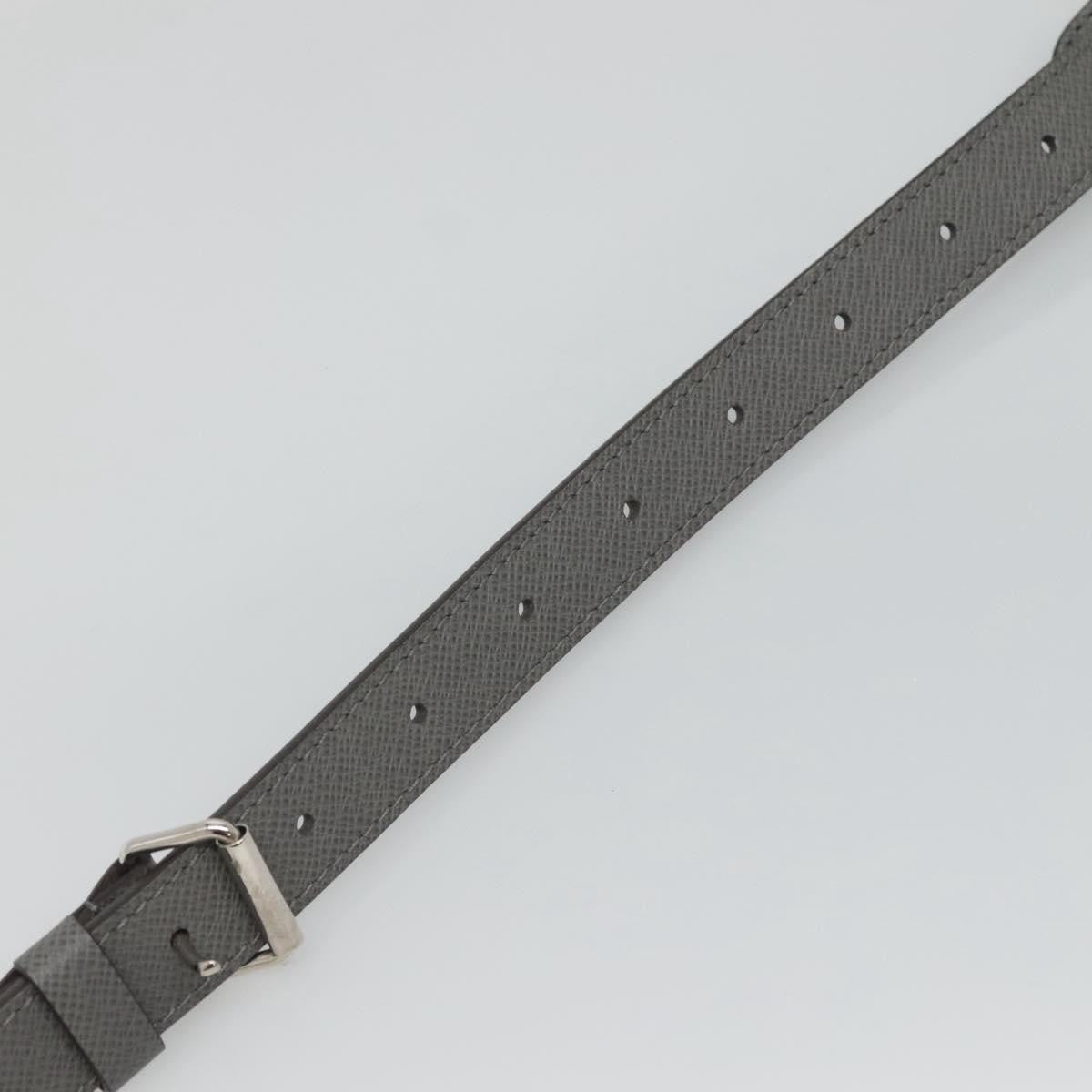 Louis Vuitton Adjustable Shoulder Strap Leather Gray Leather Straps Accessory (Pre-Owned)