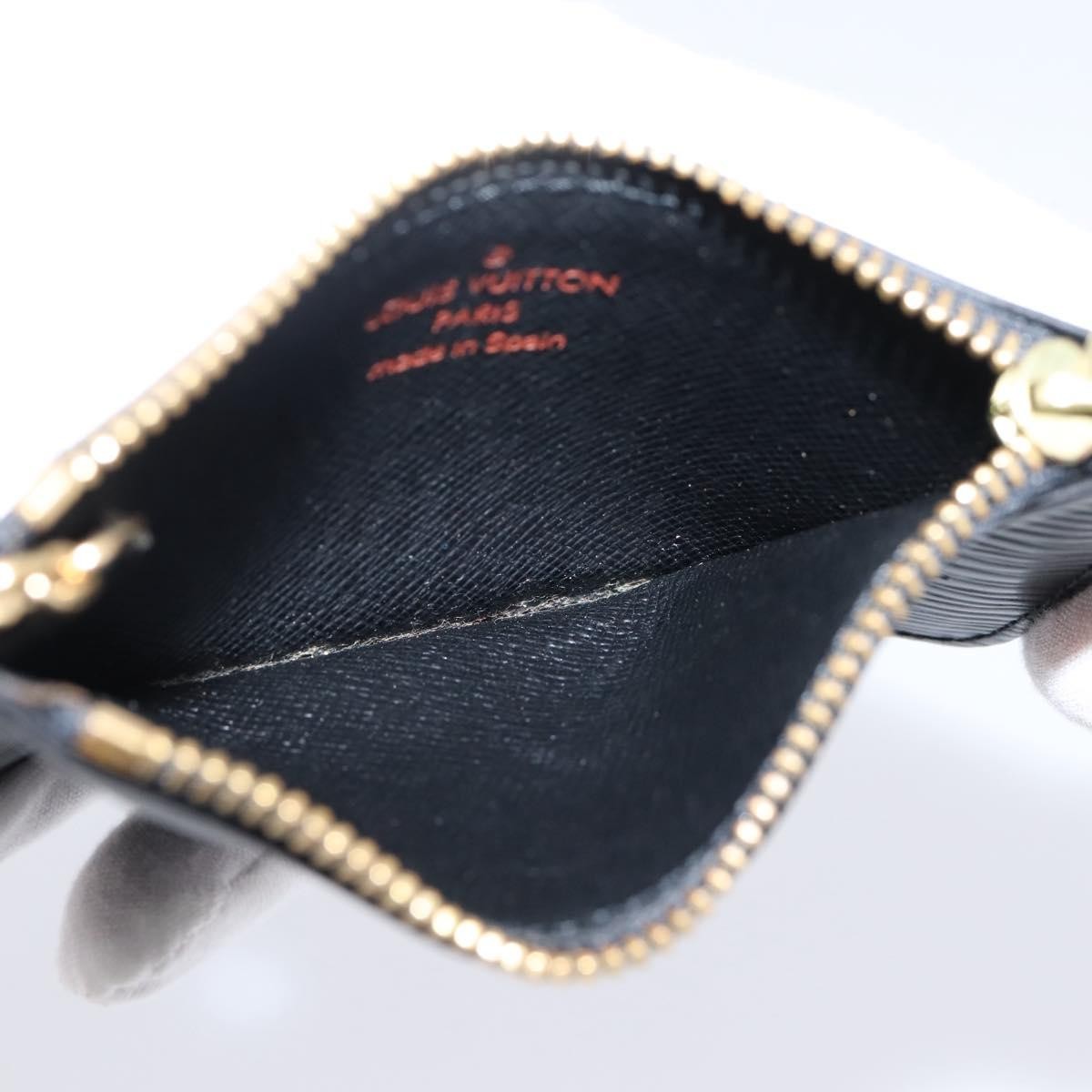 Louis Vuitton Pochette Clés Epi Black Leather Wallets Accessory (Pre-Owned)