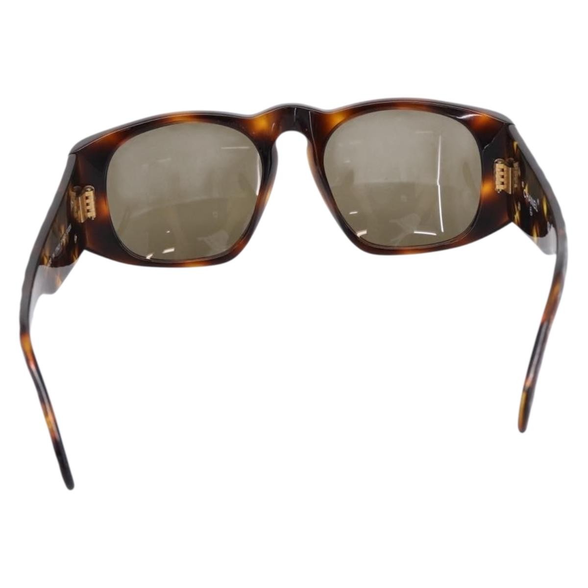 Chanel Logo Cc Plastic Brown Plastic Sunglasse Accessory (Pre-Owned)