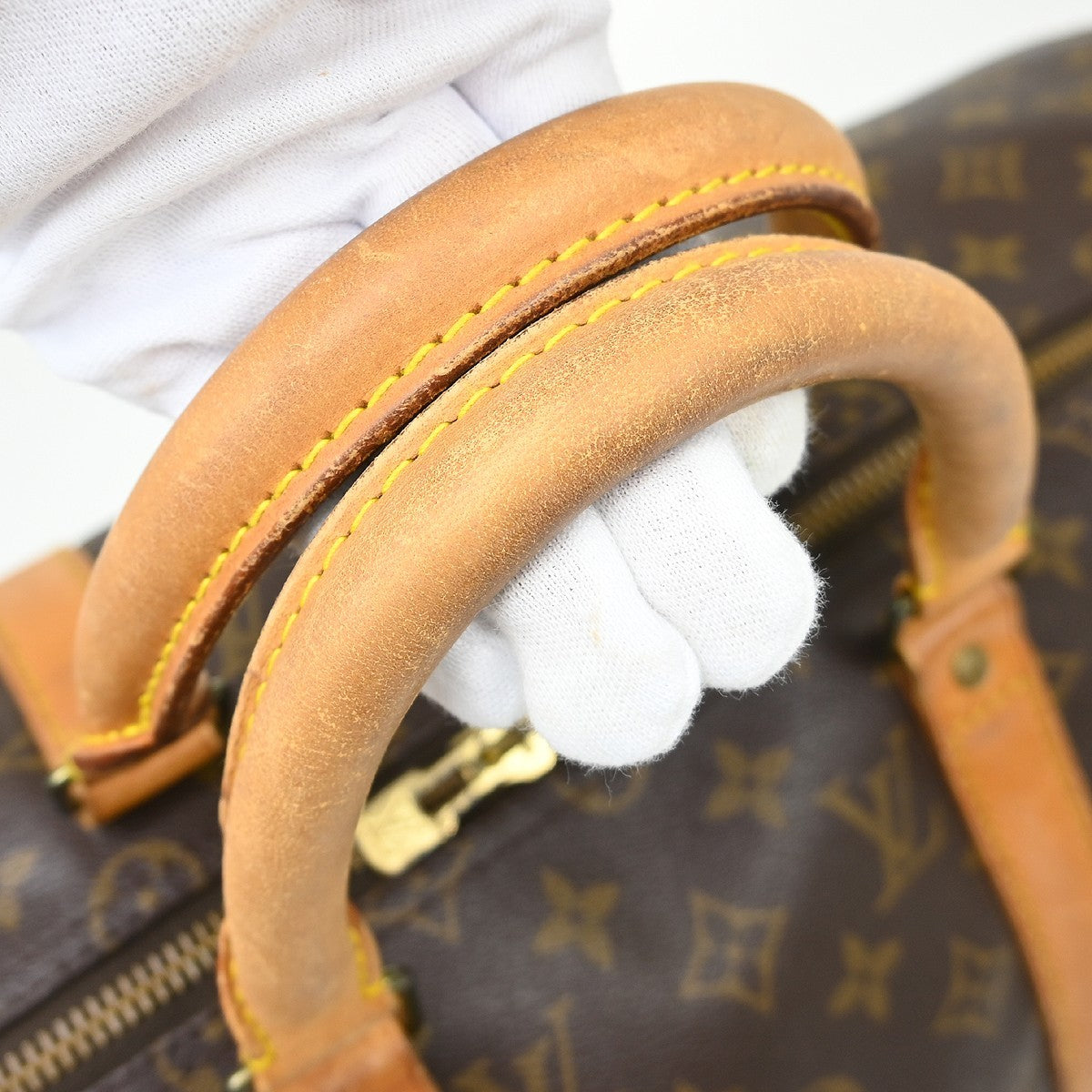 Louis Vuitton Keepall Monogram Canvas Brown Canvas Travel Bag Bag (Pre-Owned)