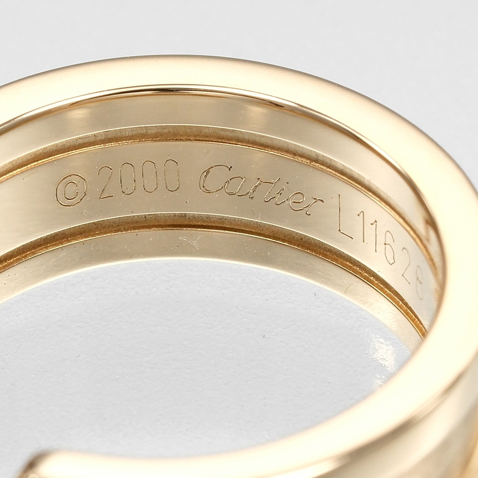 Cartier 2C De Cartier 18K Yellow Gold Gold Yellow_Gold Ring Jewelry (Pre-Owned)