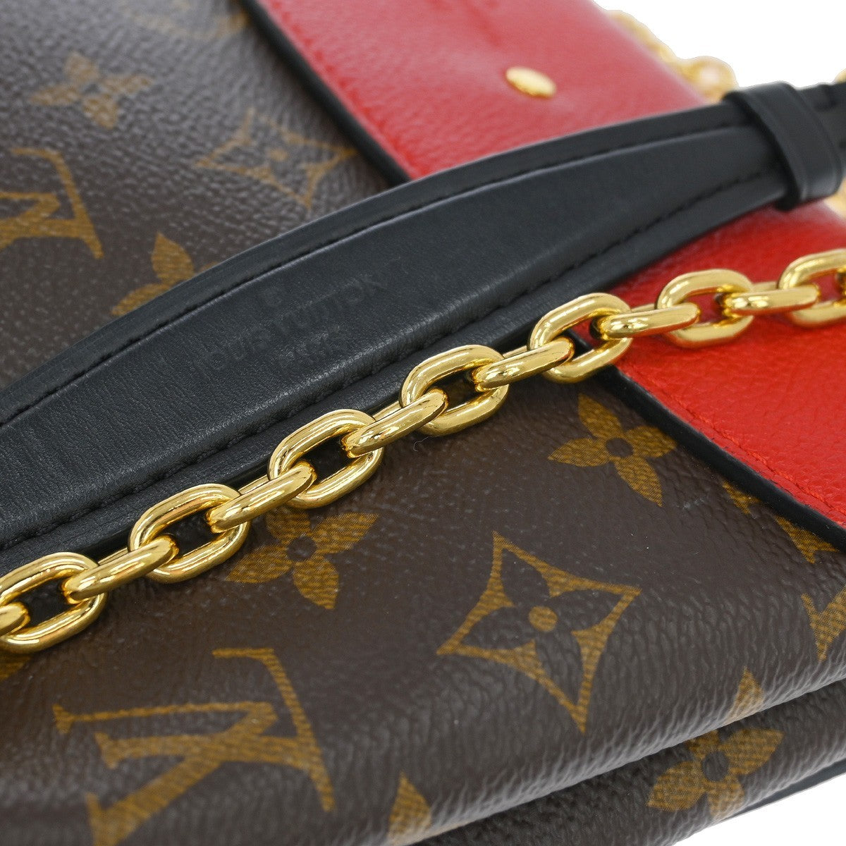 Louis Vuitton Saint Placide Monogram Canvas And Leather Brown Canvas Shoulder Bag Bag (Pre-Owned)