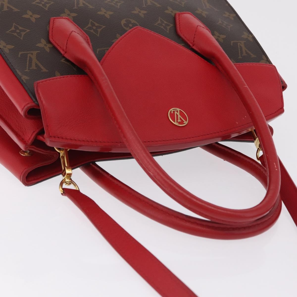Louis Vuitton Florine Monogram Canvas And Leather Brown Canvas Handbag (Pre-Owned)