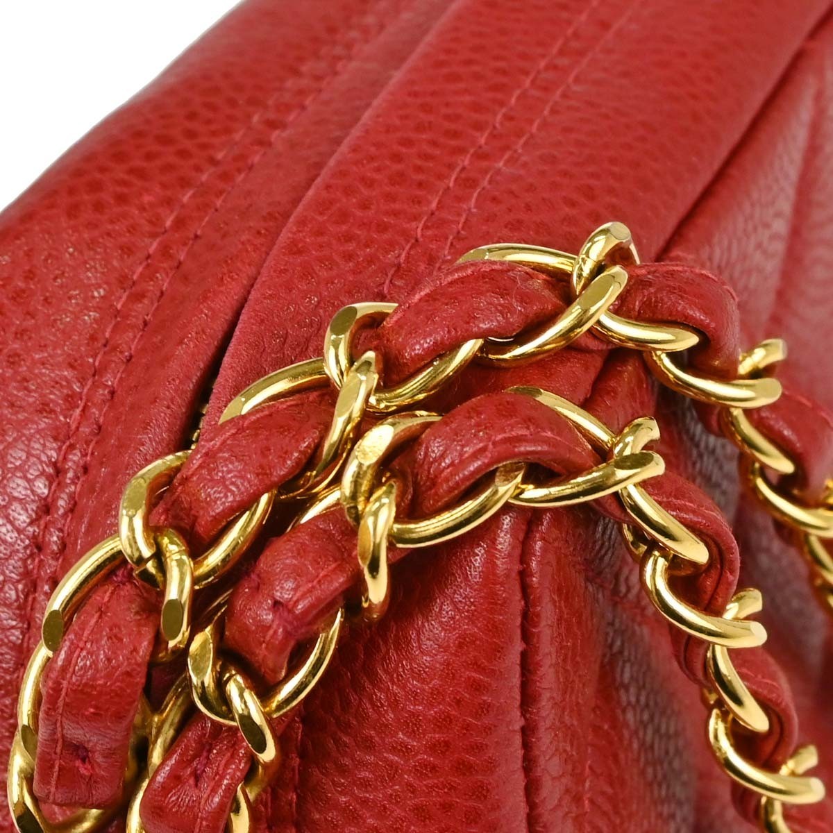 Chanel Misia Camera Quilted Lambskin Red Leather Handbag (Pre-Owned)