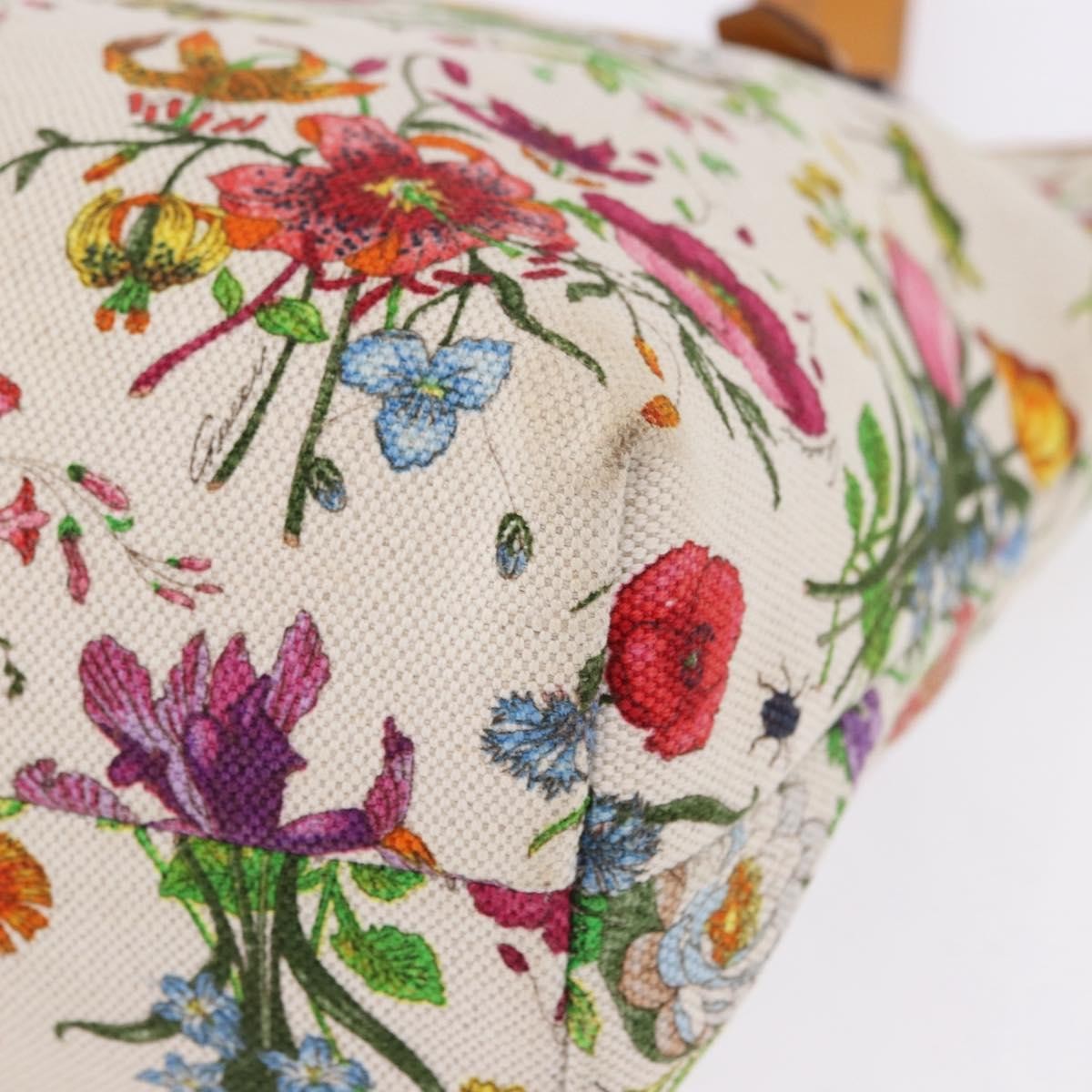 Gucci Craft Flora Canvas Multicolour Canvas Tote Bag Bag (Pre-Owned)