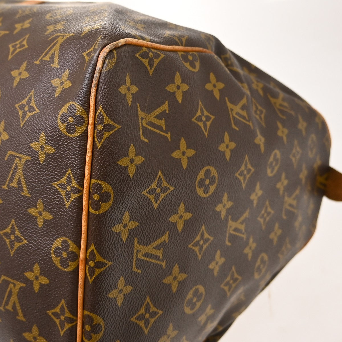 Louis Vuitton Keepall Canvas Brown Canvas Travel Bag Bag (Pre-Owned)