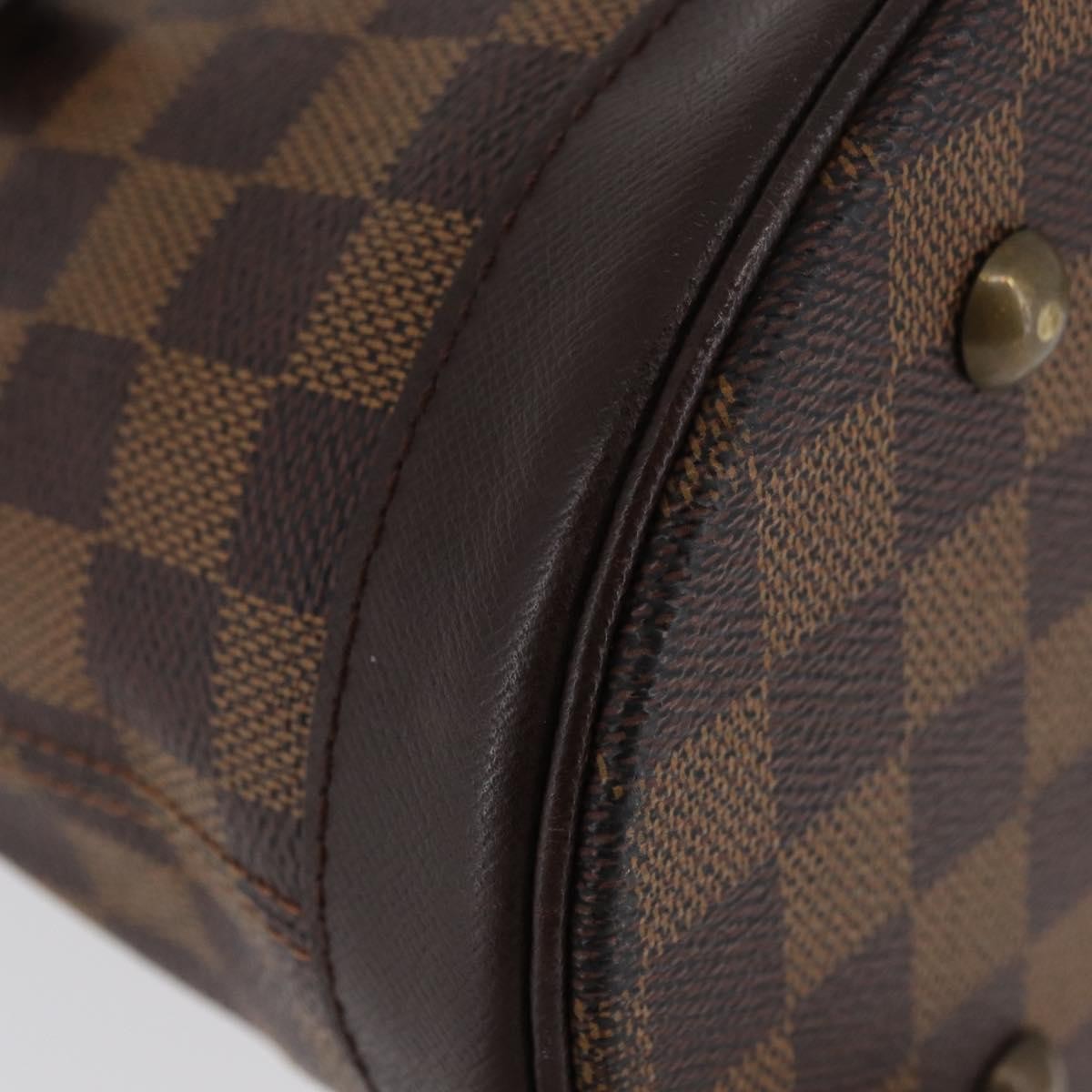 Louis Vuitton Marais Bucket Damier Brown Canvas Handbag (Pre-Owned)