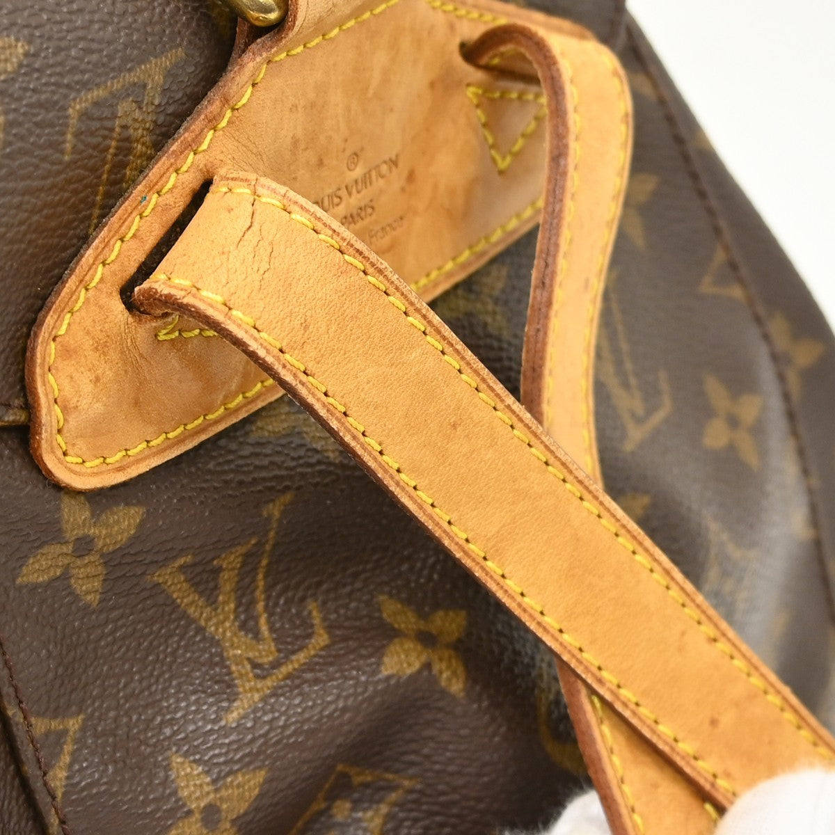 Louis Vuitton Vintage Montsouris Monogram Canvas Brown Canvas Backpack Bag (Pre-Owned)