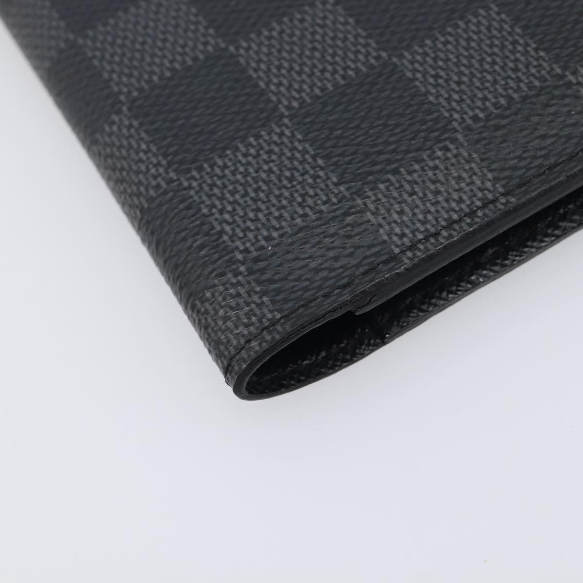 Louis Vuitton Passport Cover Damier Graphite Gray Canvas Briefcase Bag (Pre-Owned)