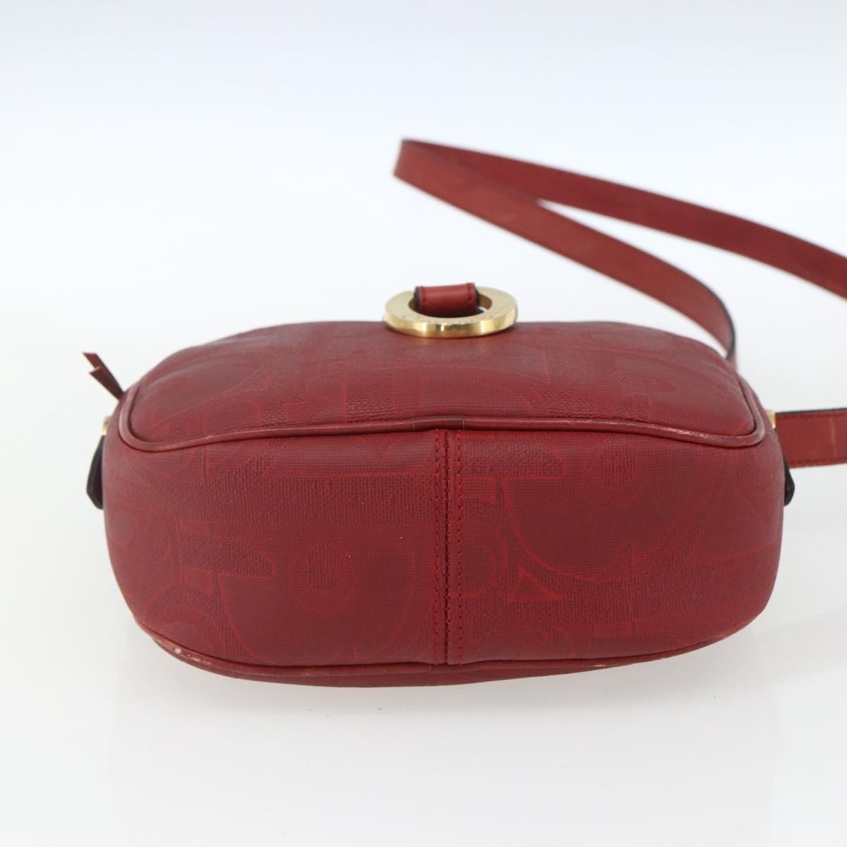 Christian Dior Vintage Trotter Canvas Red Canvas Shoulder Bag Bag (Pre-Owned)