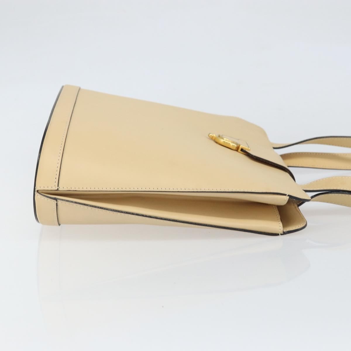 Celine Vintage Leather Beige Leather Shoulder Bag Bag (Pre-Owned)