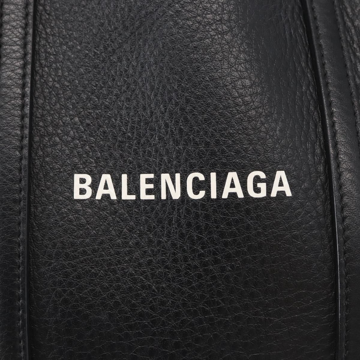 Balenciaga Everyday Leather Black Leather Tote Bag Bag (Pre-Owned)