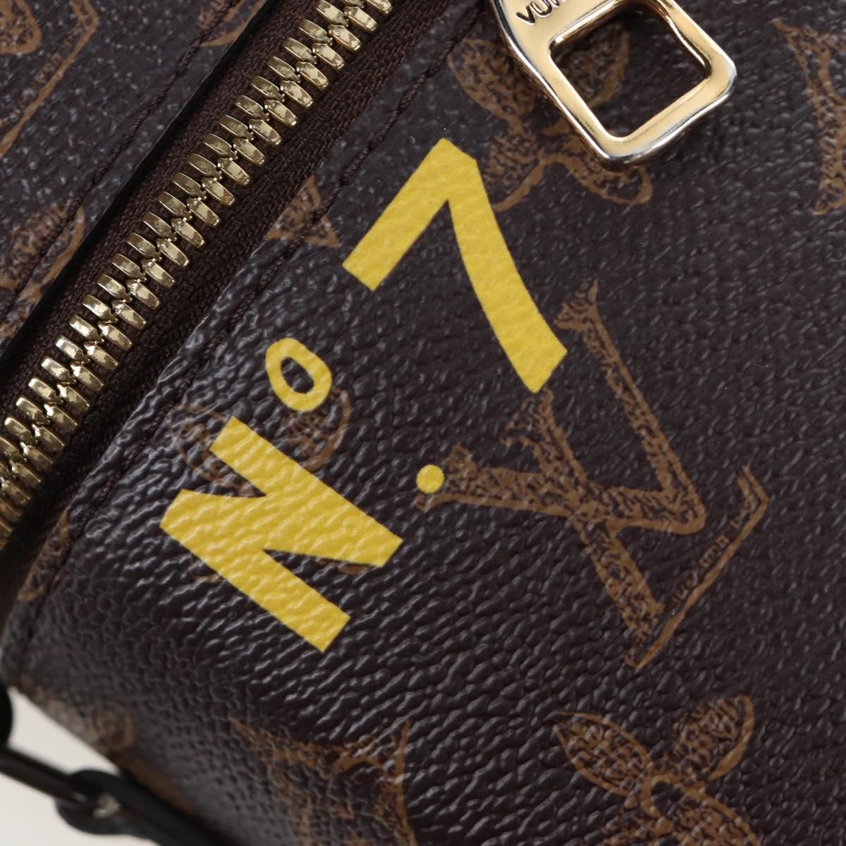 Louis Vuitton Vertical Box Trunk No.7 Trunk L'oeil Vintage Monogram Canvas Brown Canvas Handbag (Pre-Owned)