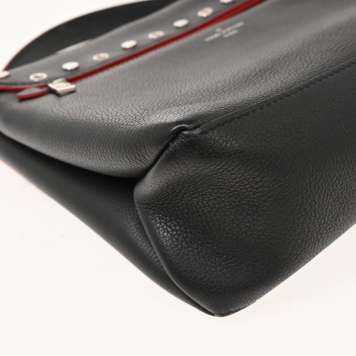 Louis Vuitton Mylockme Studded Leather Black Leather Shoulder Bag Bag (Pre-Owned)