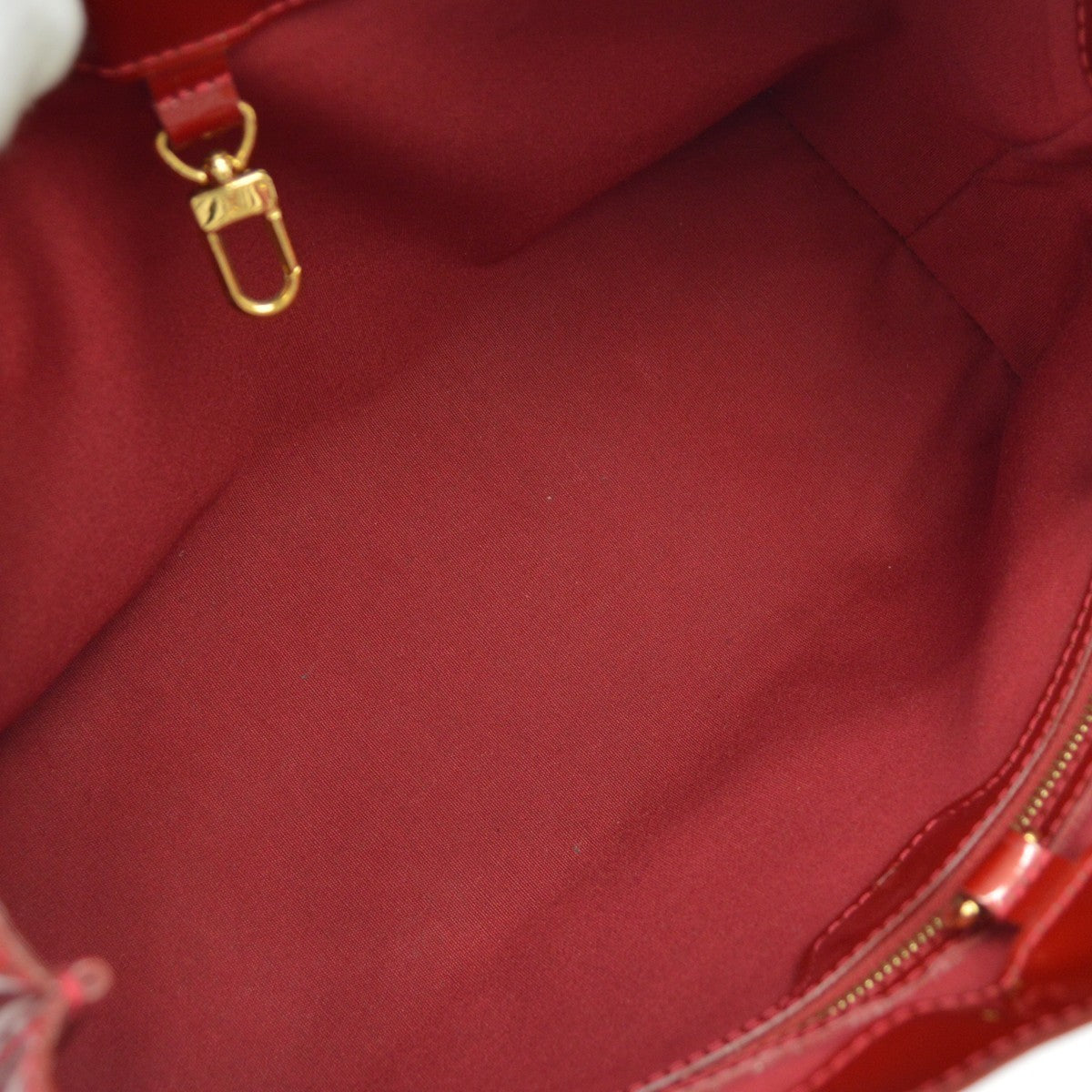 Louis Vuitton Wilshire Monogram Vernis Red Patent_Leather Handbag (Pre-Owned)