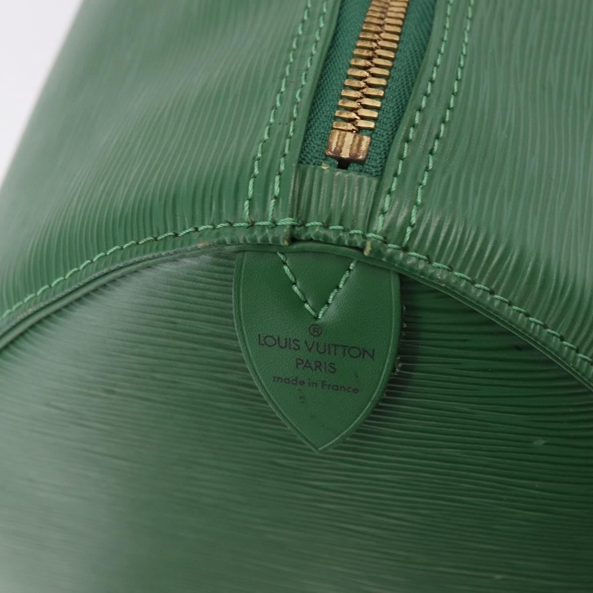 Louis Vuitton Keepall Epi Leather Green Leather Travel Bag Bag (Pre-Owned)