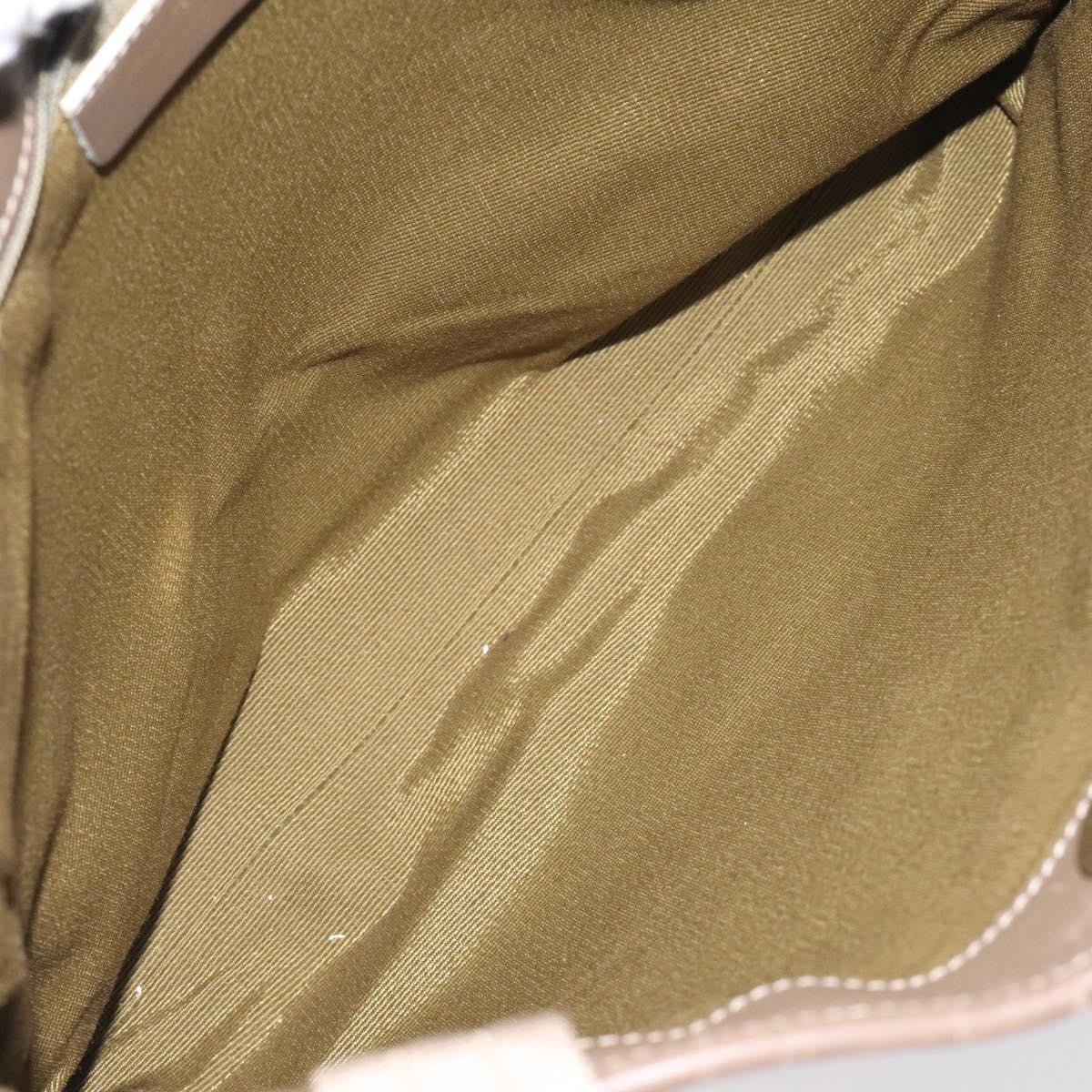 Salvatore Ferragamo Gancini Tote Gancini Canvas Beige Canvas Tote Bag Bag (Pre-Owned)