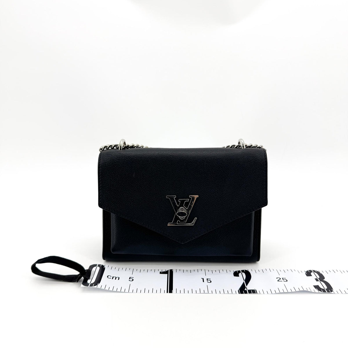 Louis Vuitton Mylockme Leather Black Leather Handbag (Pre-Owned)