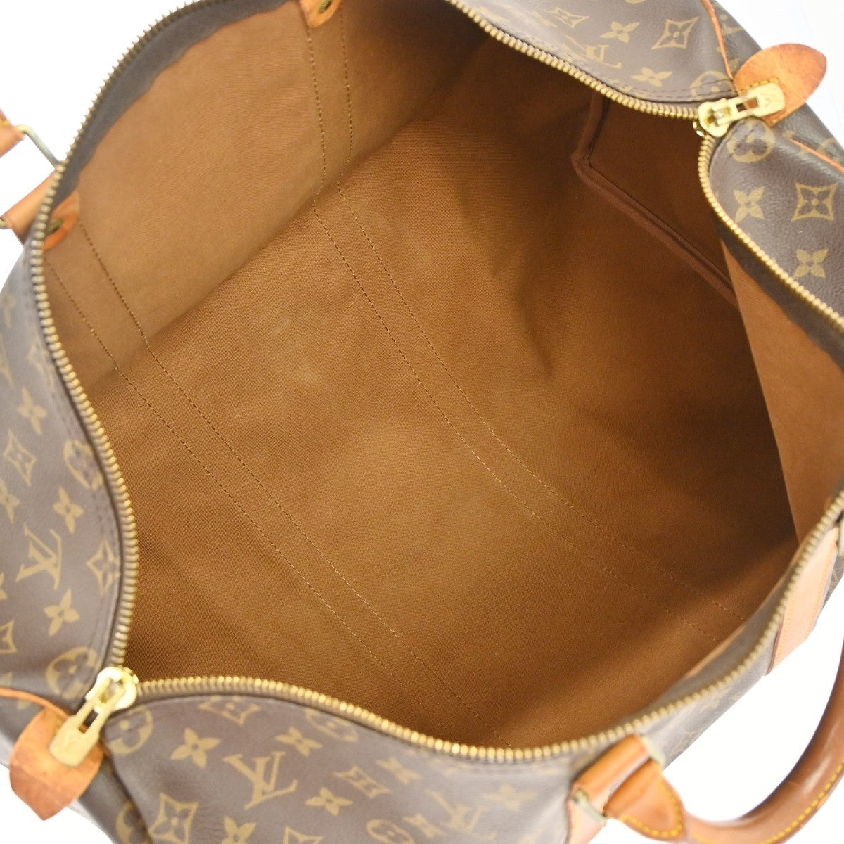 Louis Vuitton Keepall Monogram Canvas Brown Canvas Travel Bag Bag (Pre-Owned)