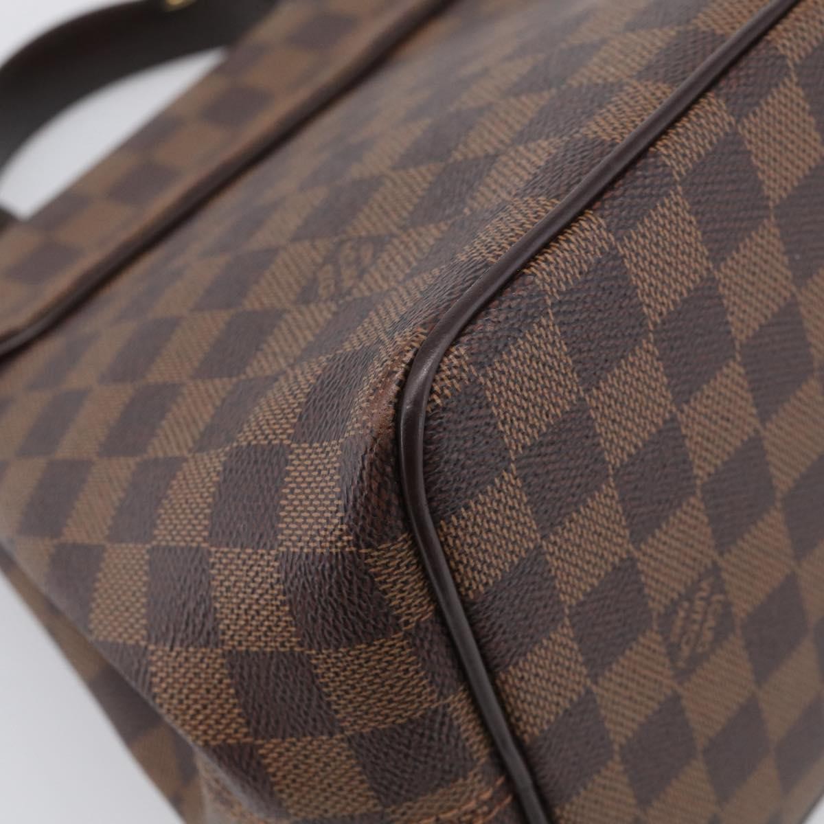 Louis Vuitton Bergamo Damier Brown Canvas Handbag (Pre-Owned)
