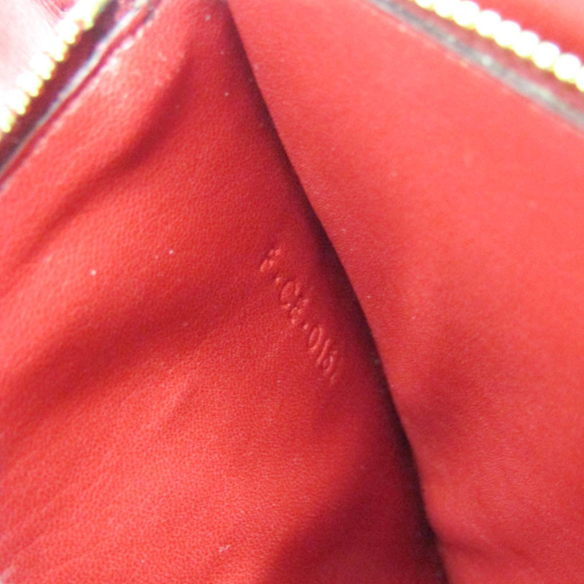 Celine Classic Box Smooth Leather Red Calfskin Handbag (Pre-Owned)