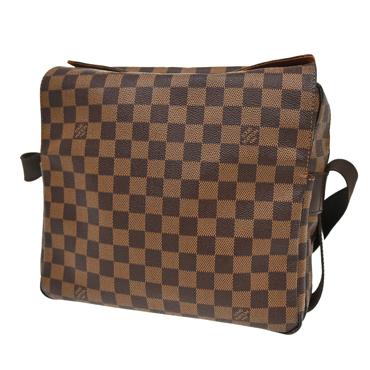 Louis Vuitton Naviglio Damier Ebene Brown Canvas Shoulder Bag Bag (Pre-Owned)