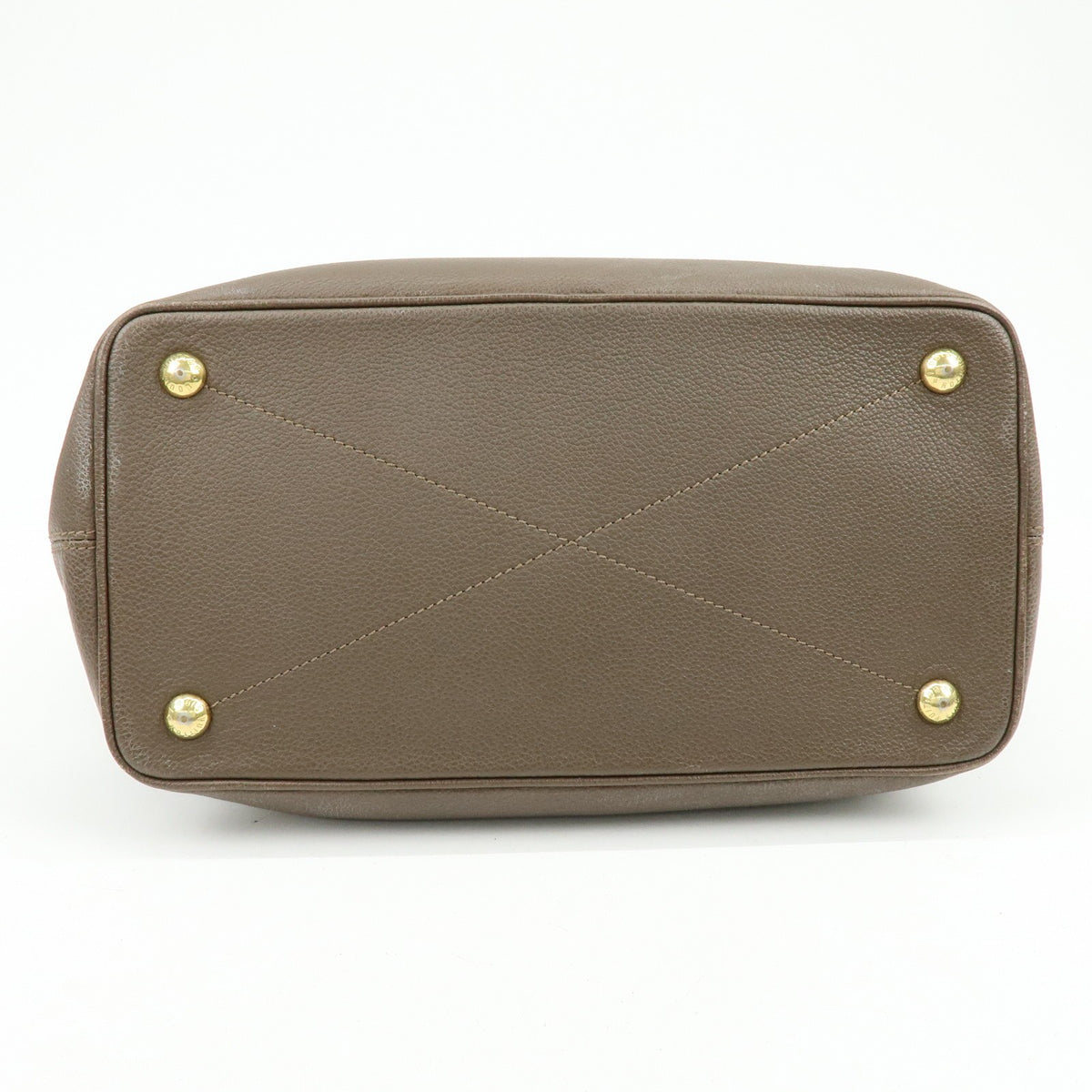 Louis Vuitton Citadine Monogram Empreinte Leather Brown Leather Handbag (Pre-Owned)