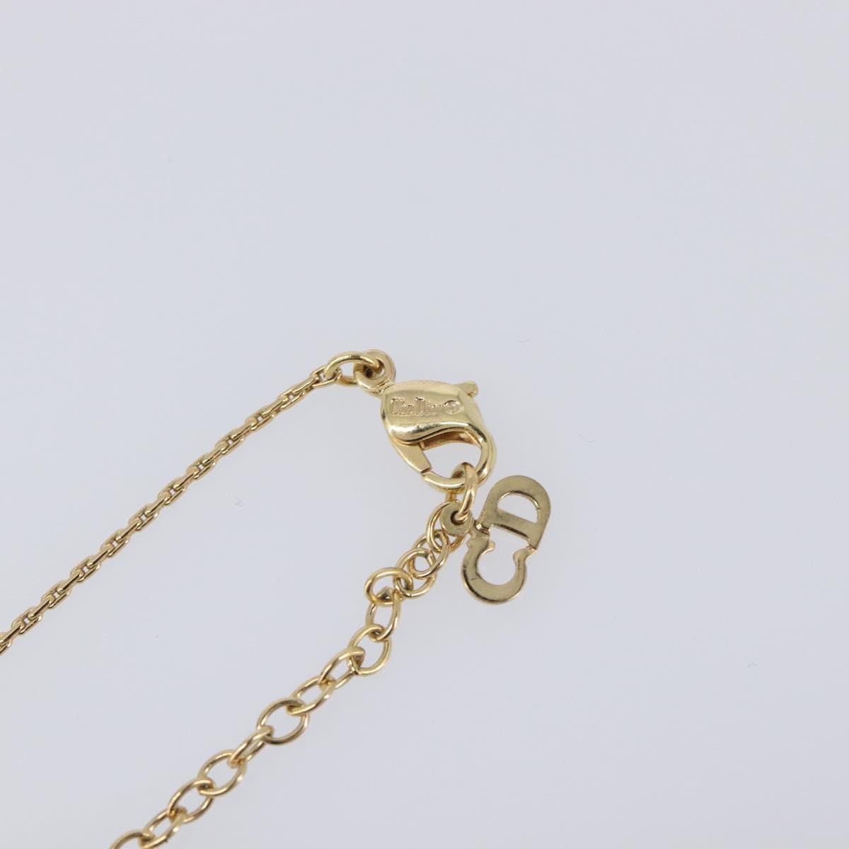 Christian Dior Cd Pendant Metal Gold Metal Necklace Jewelry (Pre-Owned)
