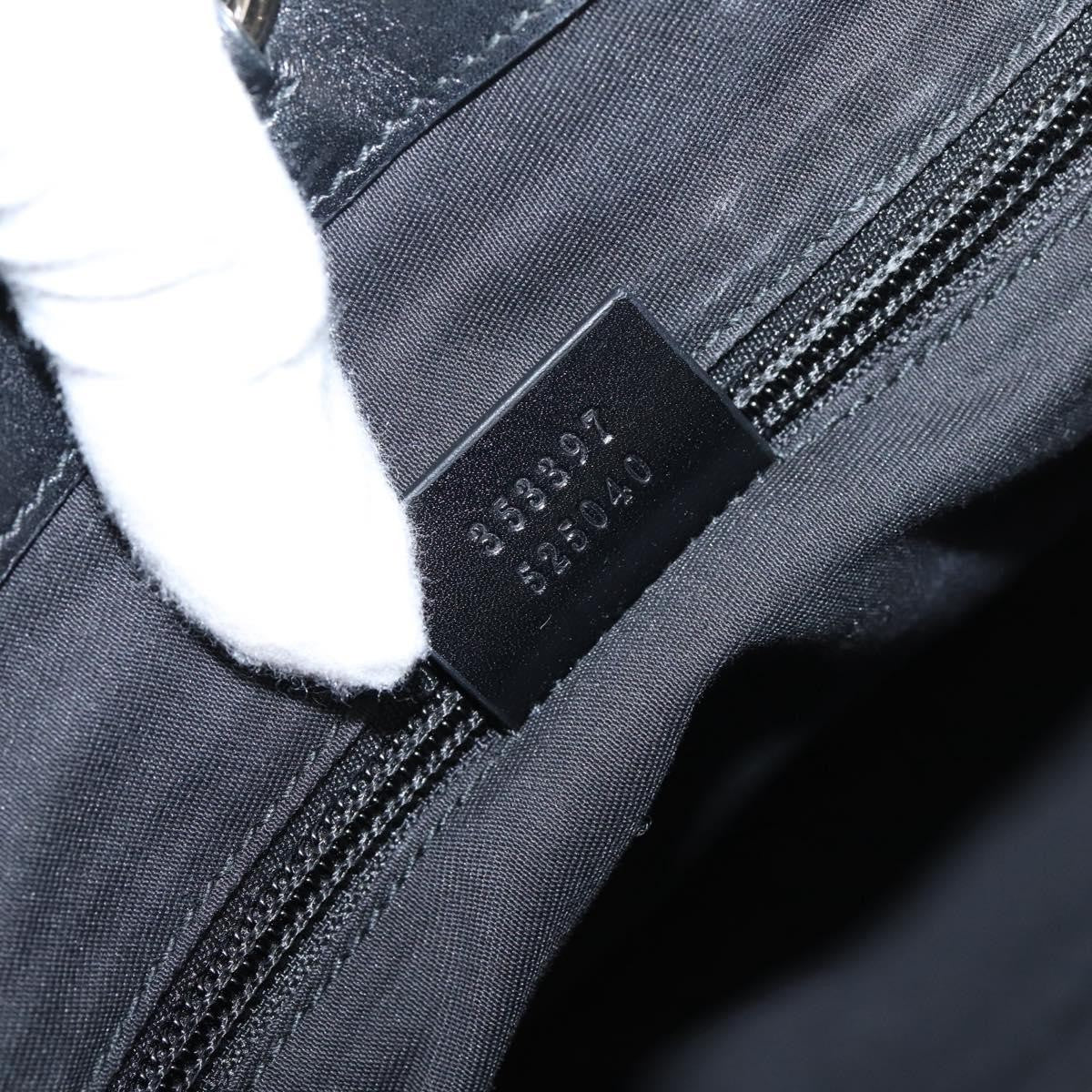 Gucci Bright Diamante Leather Black Leather Tote Bag Bag (Pre-Owned)