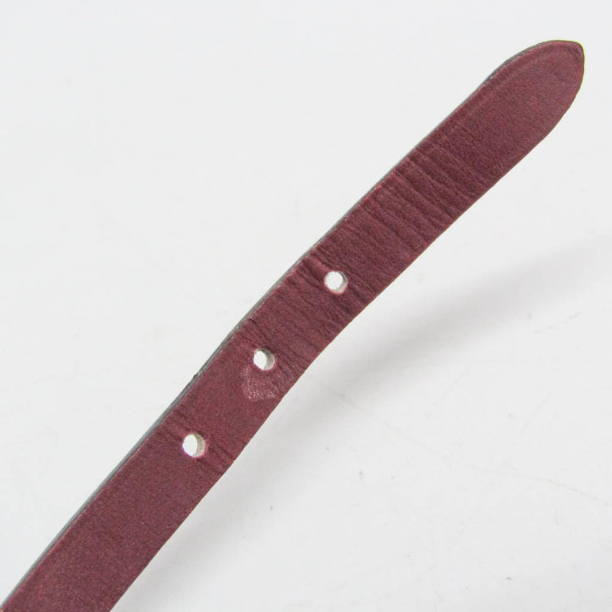 Hermes Hapi 3 Leather Burgundy Leather Bracelet Jewelry (Pre-Owned)