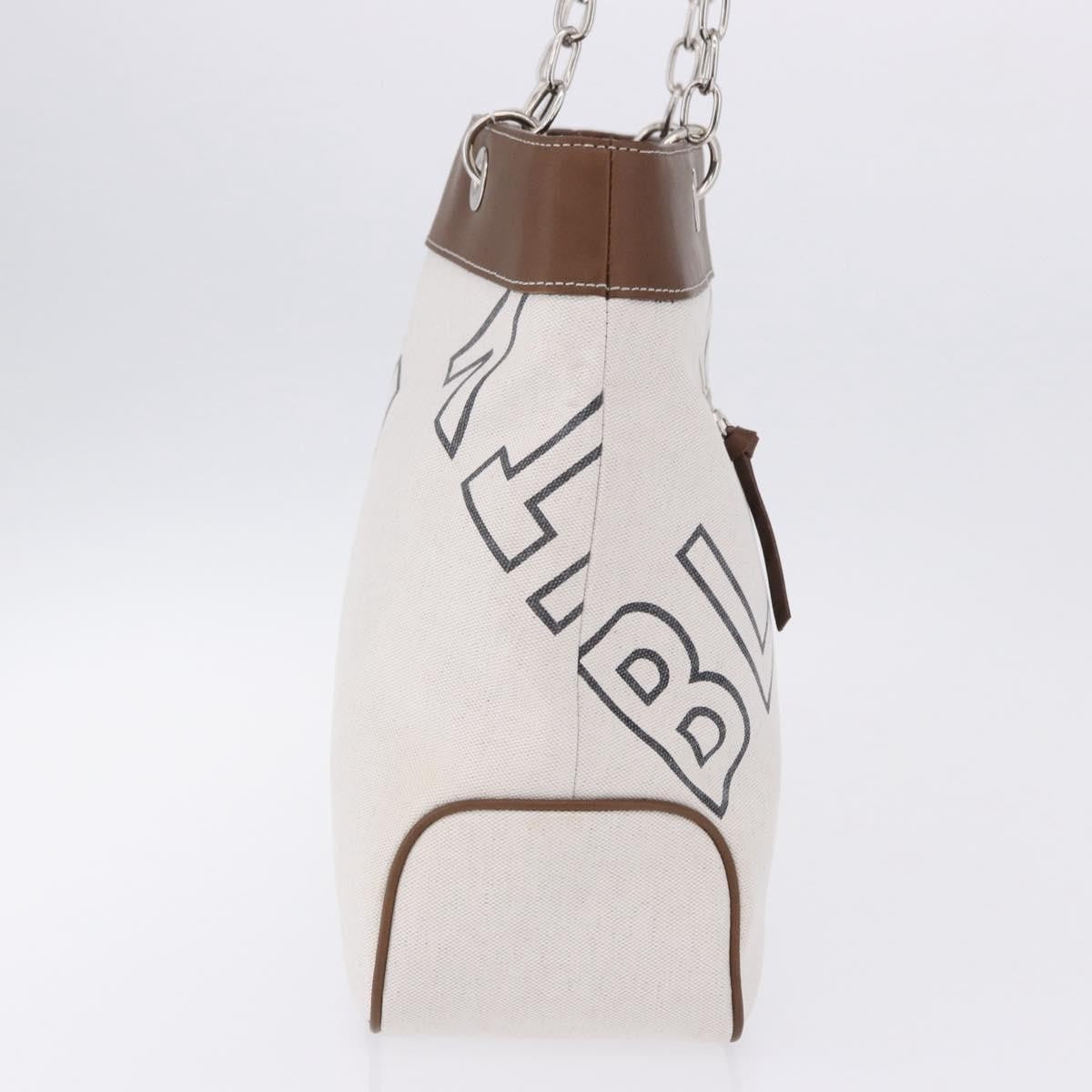 Burberry Blue Label Canvas White Canvas Shoulder Bag Bag (Pre-Owned)