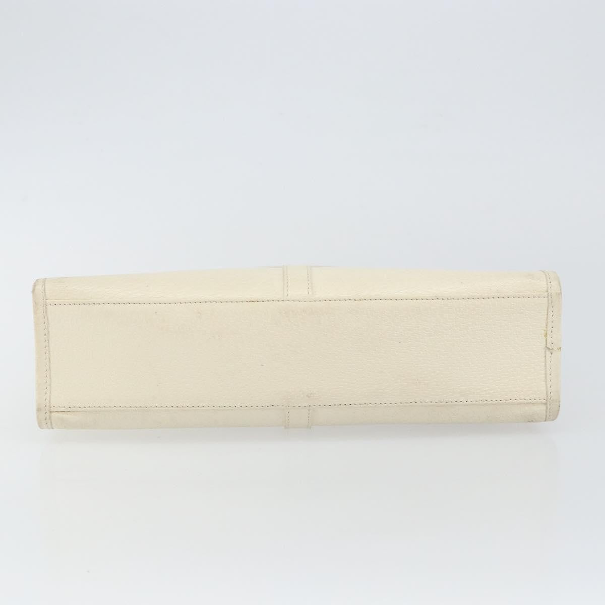 Gucci Jackie Leather White Leather Handbag (Pre-Owned)