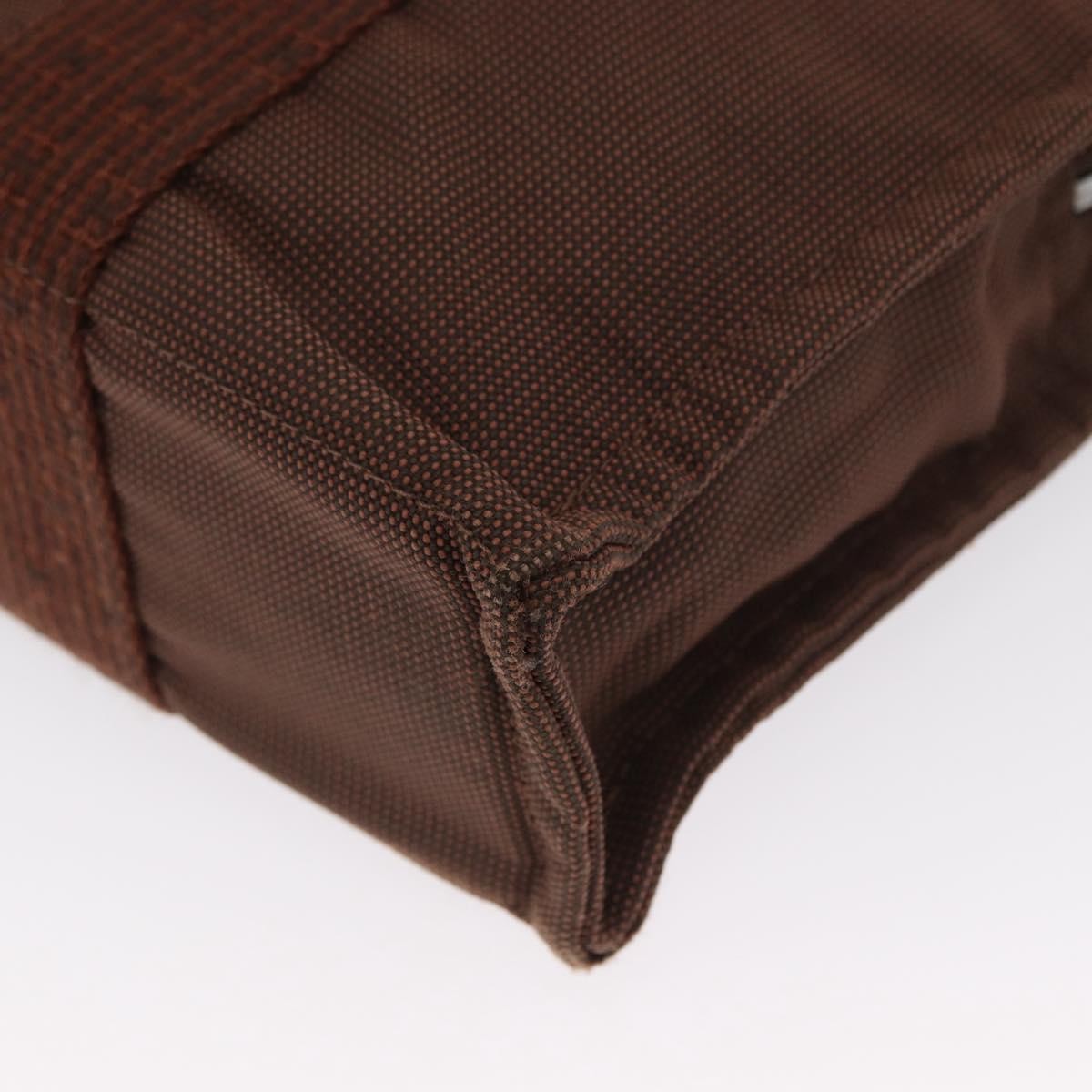 Hermes Fourre-Tout Herline Canvas Brown Canvas Tote Bag Bag (Pre-Owned)