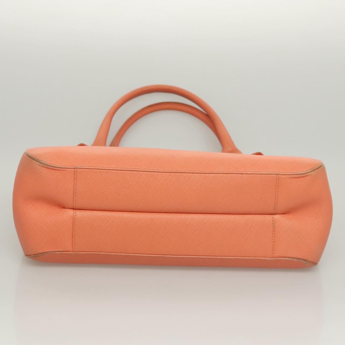 Salvatore Ferragamo Gancini Leather Orange Leather Handbag (Pre-Owned)