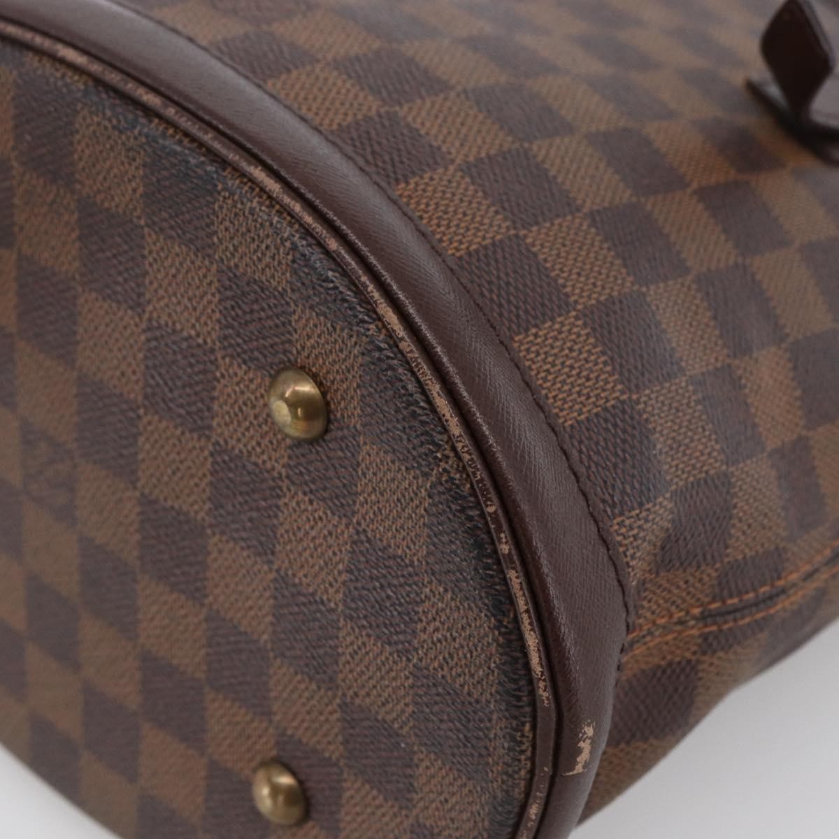 Louis Vuitton Marais Bucket Damier Ebene Brown Canvas Shoulder Bag Bag (Pre-Owned)