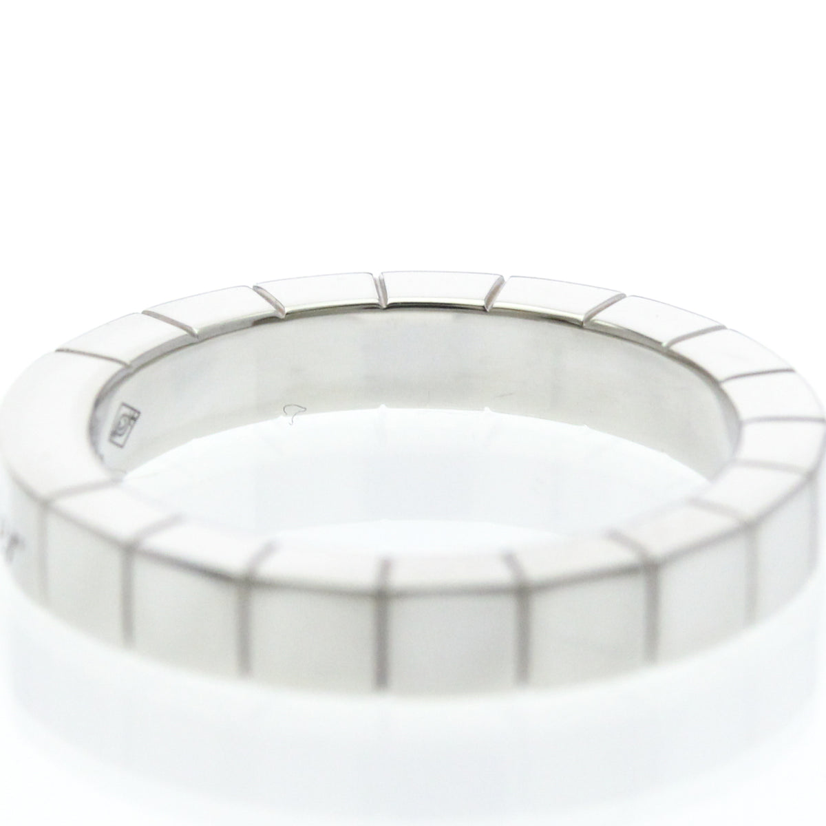 Cartier Lanieres Platinum Silver Platinum Ring Jewelry (Pre-Owned)