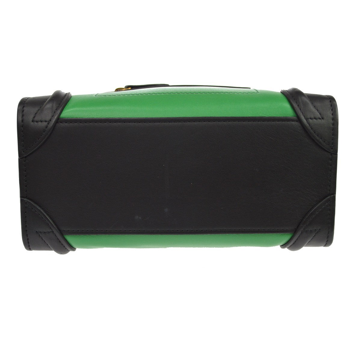 Celine Luggage Leather Green Leather Handbag (Pre-Owned)