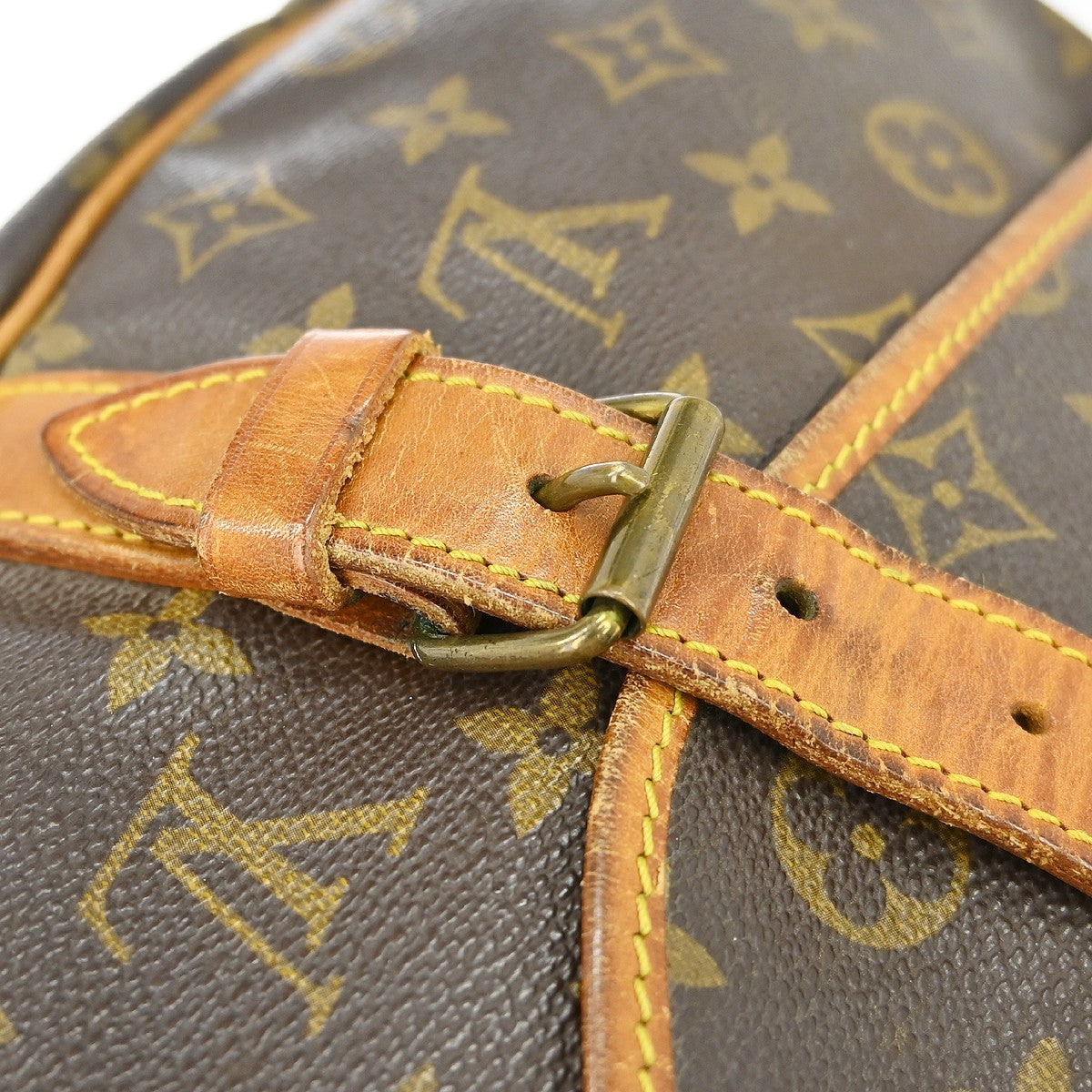 Louis Vuitton Saumur Monogram Canvas Brown Canvas Handbag (Pre-Owned)