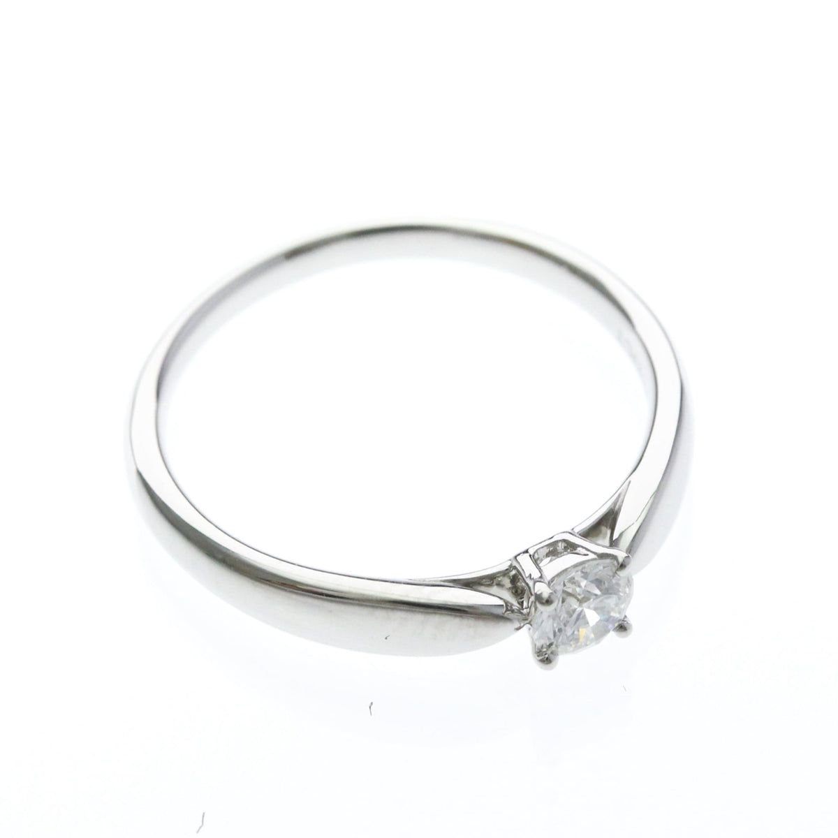 Tiffany & Co. Harmony Solitaire Platinum And Pave Diamonds With Rbc Diamond G/Vs1 Silver Platinum Ring Jewelry (Pre-Owned)
