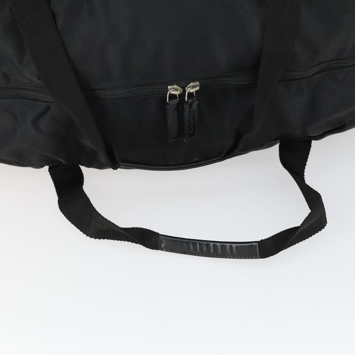 Gucci Vintage Nylon Black Nylon Travel Bag Bag (Pre-Owned)