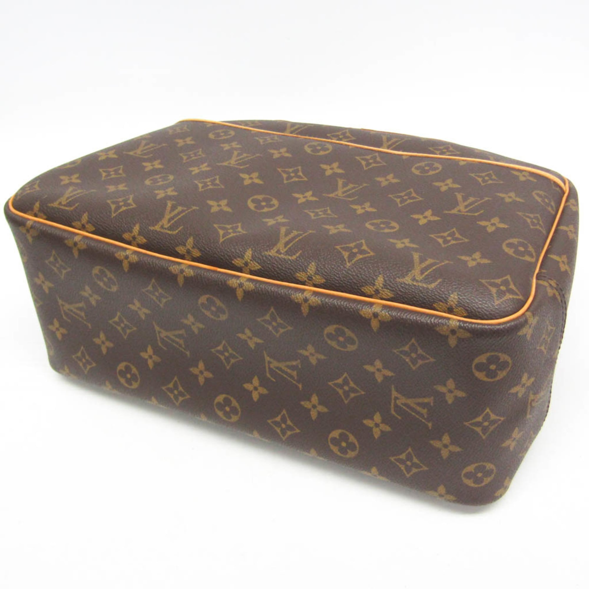 Louis Vuitton Deauville Monogram Brown Canvas Handbag (Pre-Owned)