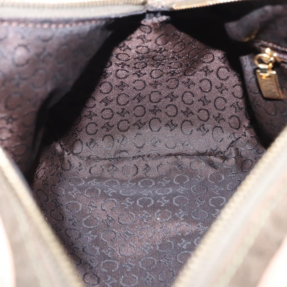 Celine C Macadam Suede And Leather Green Suede Handbag (Pre-Owned)